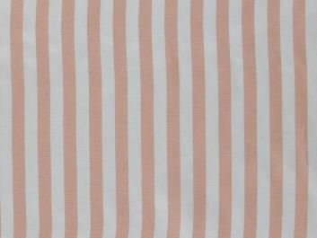 8mm Stripe Habutai, Peach and White
