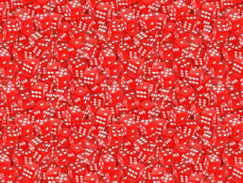 Allover Casino Dice Cotton Print