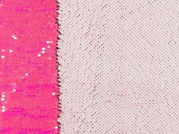 Allover Reversible Sequin, Pink and Ivory