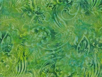 Bali Batik Cotton, Hortus, Shamrock