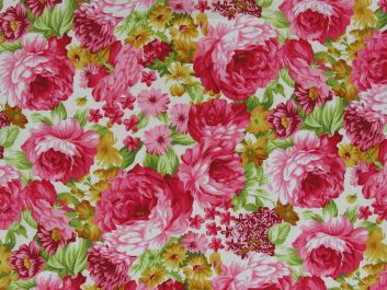 Belvoir Gardens Cotton Poplin Print, White