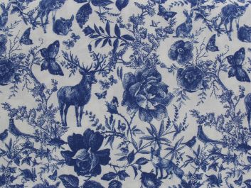 Blue Forest Cotton Print