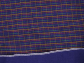 Bonded Check Cotton - Yellow