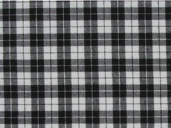 Box Check Polyviscose Suiting Black And White