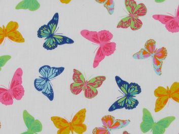 Butterfly Flight Polycotton Print, Multi Yellow