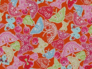 Butterfly Patterns Cotton Print