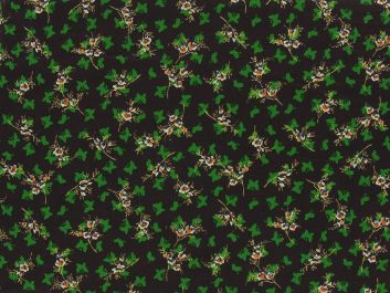 Butterfly Silhouette Flora Cotton Print, Brown