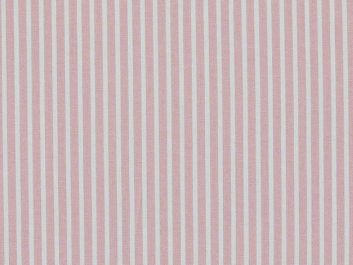 Candy Stripe Cotton Poplin, Baby Pink