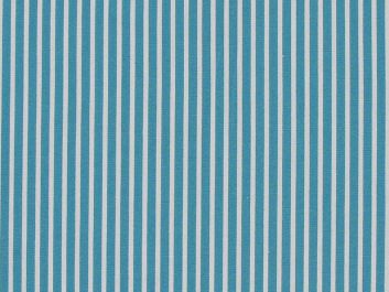 Candy Stripe Cotton Poplin, Turquoise