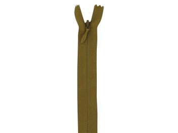 Concealed Invisible Closed End Dress Zip, 22 Inch, Antique Gold