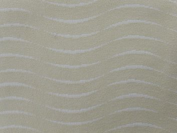 Contracts Range Upholstery Fabric, Wave Jacquard, Cream