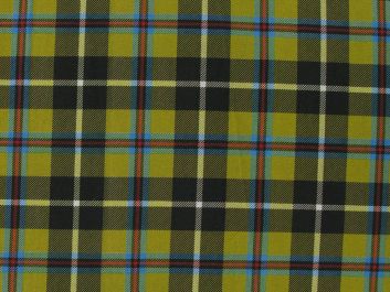 Cornish Tartan Cotton Print, Mustard