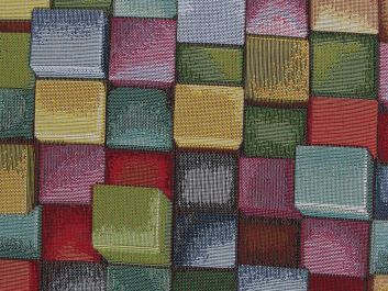 Cotton Rich Woven Tapestry, Cube Puzzle