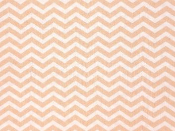 Craft Collection Cotton Print, Chevron, Beige
