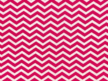 Craft Collection Cotton Print, Chevron, Cerise