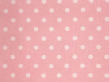 Craft Collection Cotton Print, Pea Spot, Candy Pink