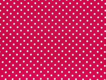 Craft Collection Cotton Print, Small Spot, Cerise