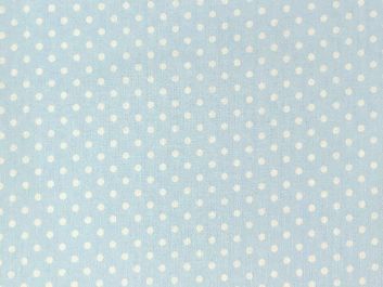 Craft Collection Cotton Print, Small Spot, Light Blue