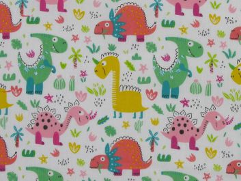 Crafty Dinosaurs Polycotton Print