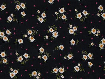 Daisy Spot Printed Needlecord, Navy