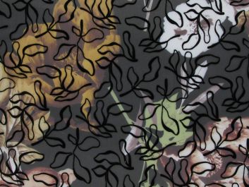 Devoree Polyester Flock, Ochre