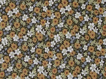 Ditsy Flower Field Printed Needlecord, Beige