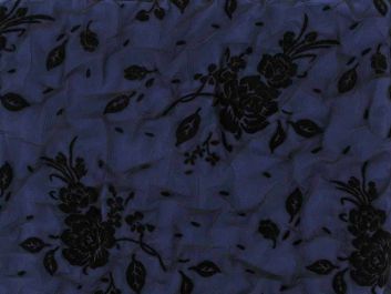 English Rose Flock Spandex Mesh Knit, Purple