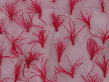 Fancy Feather Tulle, Fuchsia