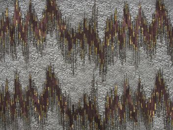 Fire Stripe Sequin Mesh, Bronze