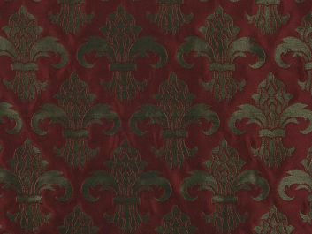 Fleur De Lis Jacquard, Red