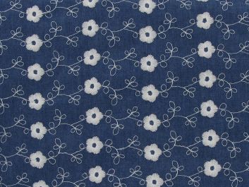 Flora Chain Embroidered Chambray