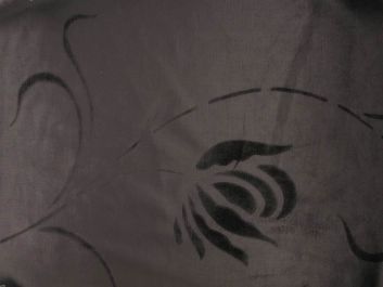 Floral Drift Modal Pile Velvet, 430 gsm, Mink