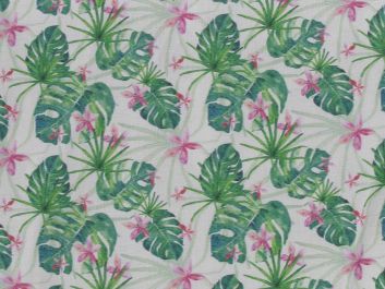 Floral Palm Cotton Print