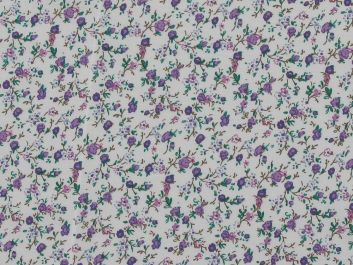 Floret Bloom Cotton Poplin Print, Lilac