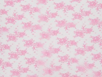Flower Nylon Lace - Pink