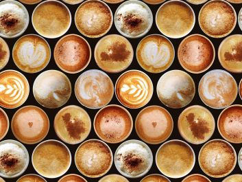 Frothy Coffee Cotton Print