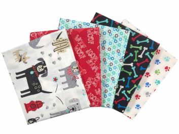 Furry Friends Cotton Fat Quarters 5 Pack