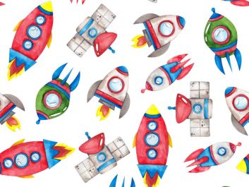 Galaxy Quest Cotton Print