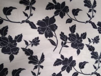 Gauss Rose Printed Polyester Chiffon