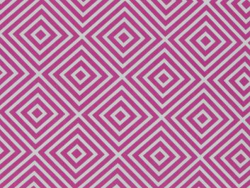 Geometric Nested Diamonds Cotton Poplin, Cerise