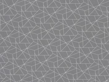 Geometric Origami Cotton Poplin, Grey