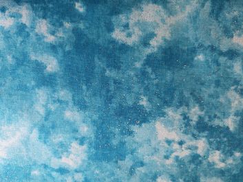 Glitter Sparkle Cotton Blender, Turquoise