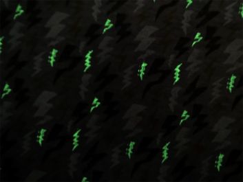 Glow in the Dark Cotton Jersey, Lightning Bolt, Ochre