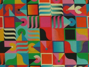 Graphic Check Cotton Print