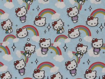 Hello Kitty Rainbow Surprise Cotton Print