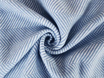 Herringbone Wool Blend, Pastel Blue