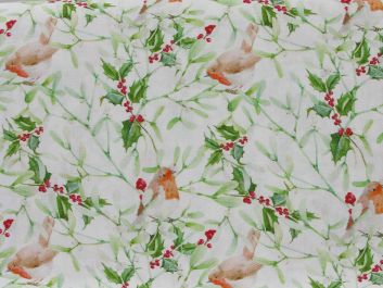 Holly Robin Cotton Print