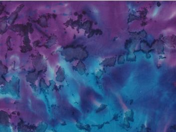 Indian Batik Cotton, Junoon, Blue and Purple