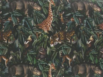 Jungle Animals Cotton Print