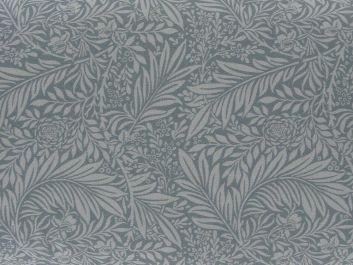 Larkspur Cotton Print, Silver